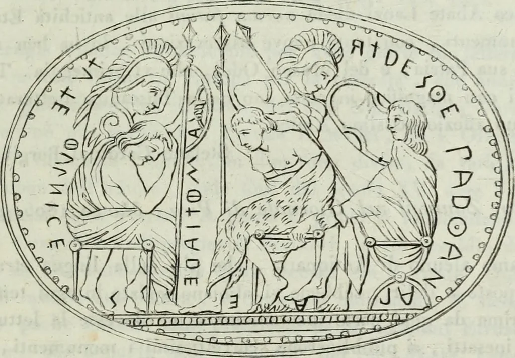 An illustration from Antiche iscrizioni Perugine; raccolte dichiarate e pubblicate, 1833, leaf 32
