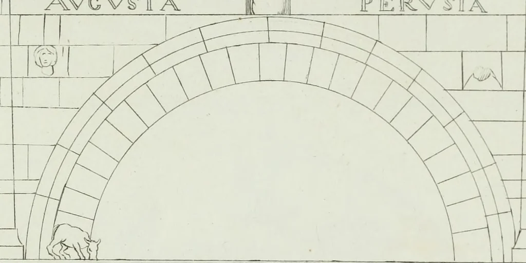 An illustration from Antiche iscrizioni Perugine; raccolte dichiarate e pubblicate, 1833, leaf 728