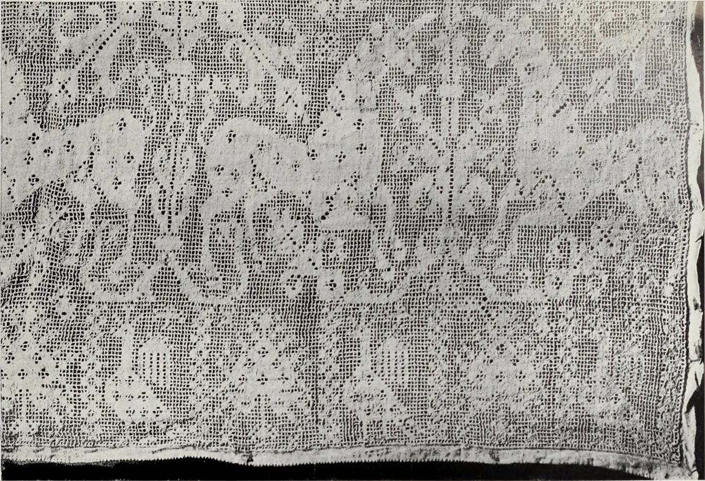 An illustration from Antiche trine italiane : trine ad ago, 1908, leaf 116