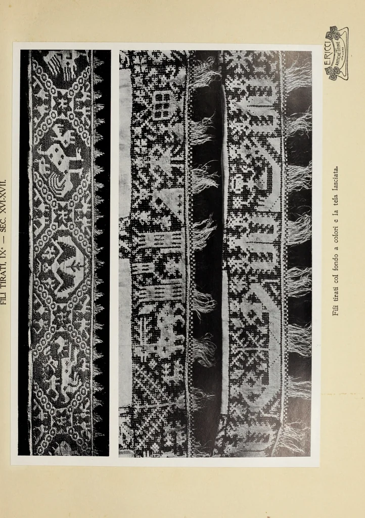An illustration from Antiche trine italiane : trine ad ago, 1908, leaf 120