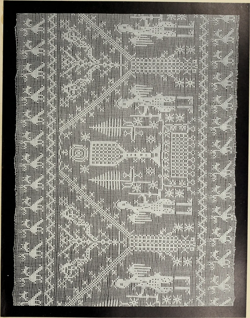 An illustration from Antiche trine italiane : trine ad ago, 1908, leaf 132