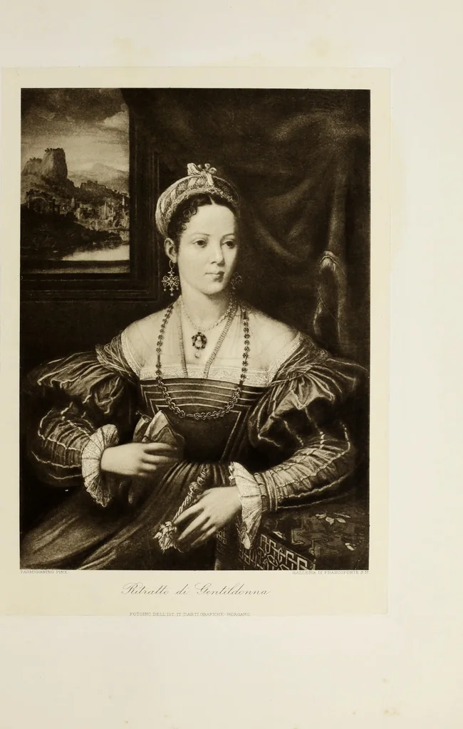 An illustration from Antiche trine italiane : trine ad ago, 1908, leaf 150