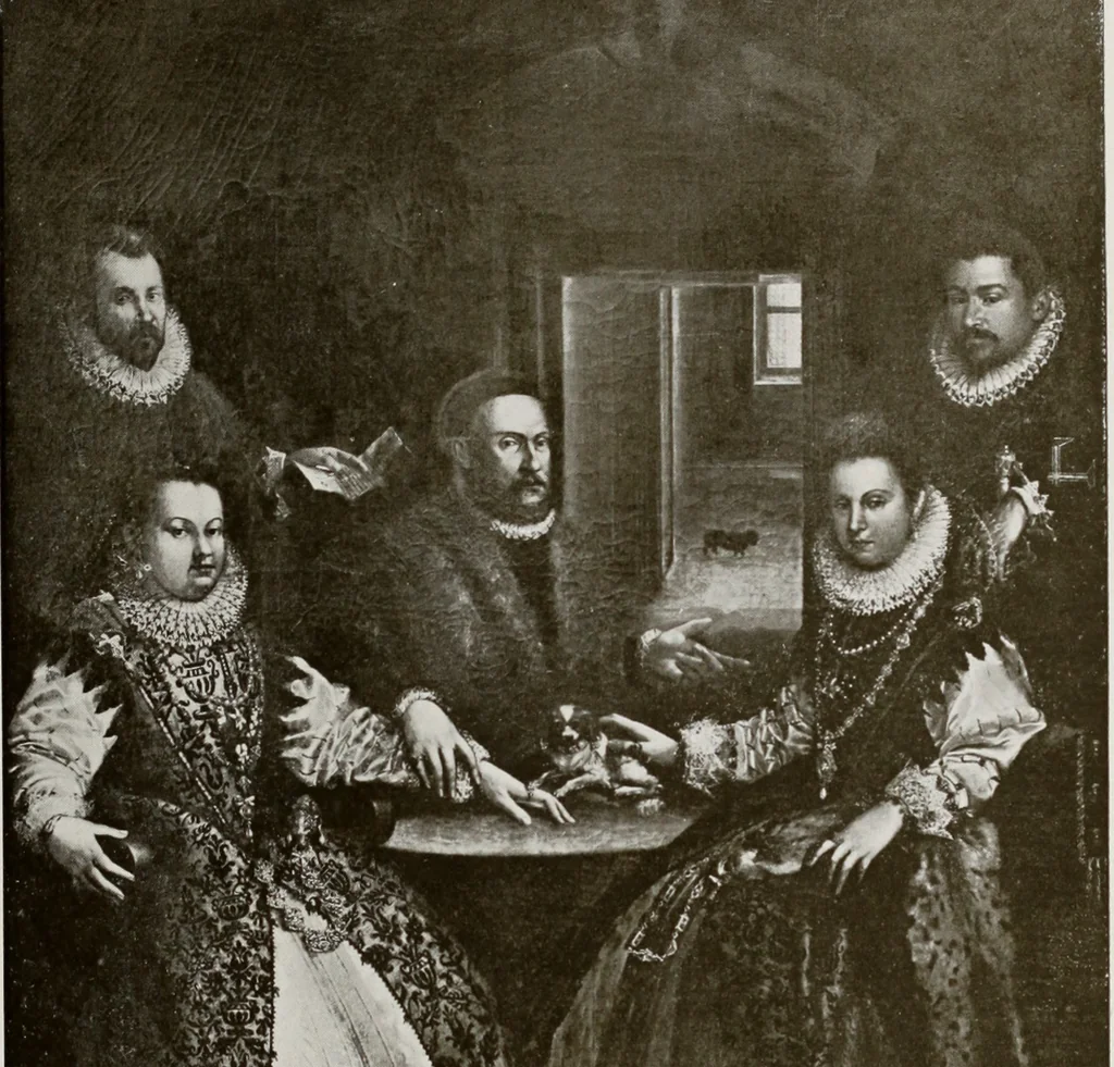 An illustration from Antiche trine italiane : trine ad ago, 1908, leaf 154