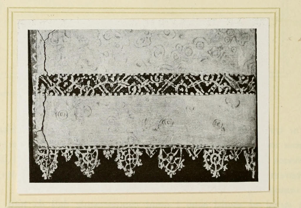 An illustration from Antiche trine italiane : trine ad ago, 1908, leaf 165