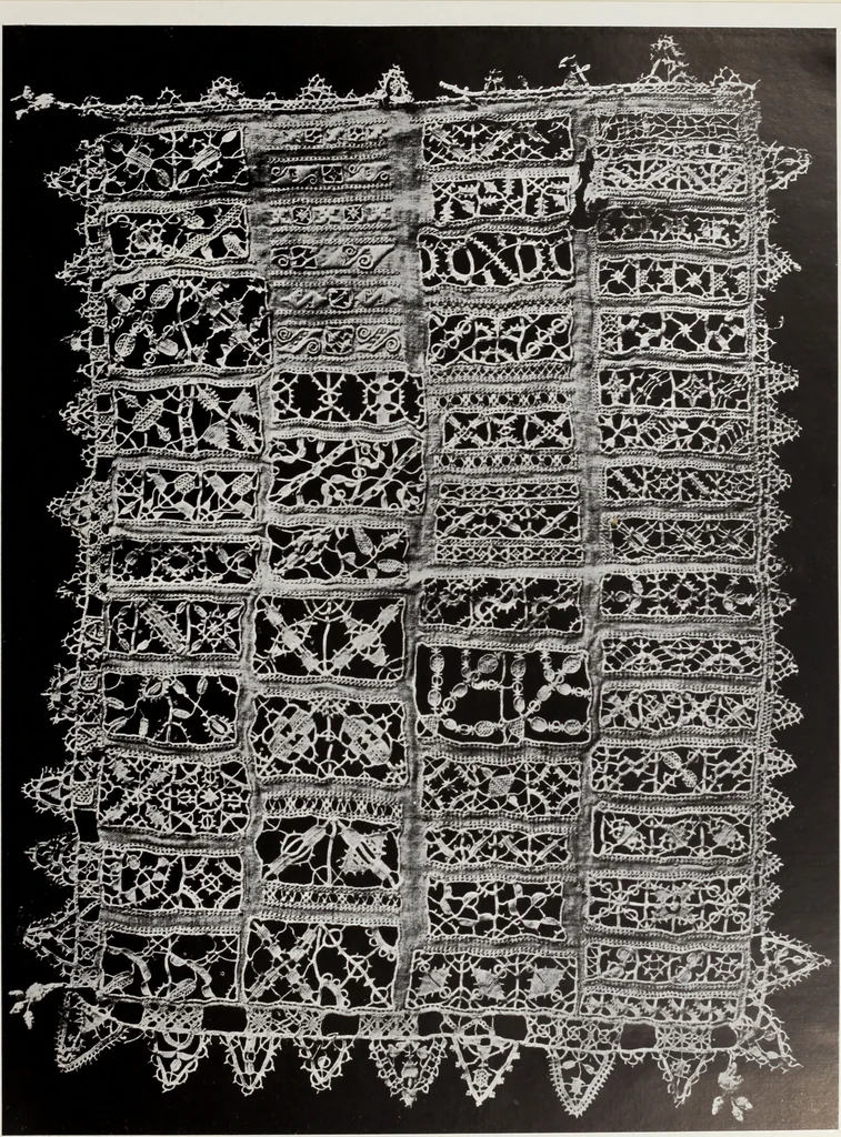 An illustration from Antiche trine italiane : trine ad ago, 1908, leaf 170