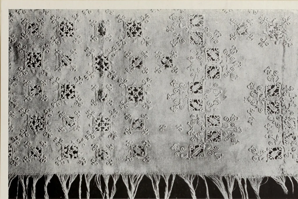An illustration from Antiche trine italiane : trine ad ago, 1908, leaf 174
