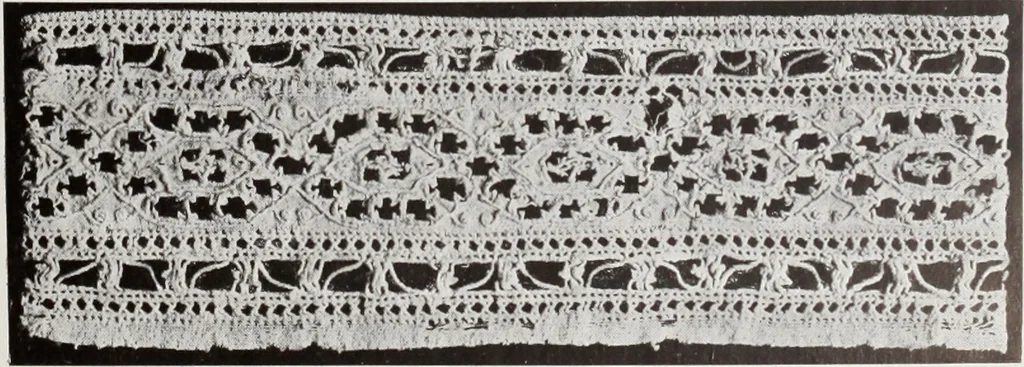 An illustration from Antiche trine italiane : trine ad ago, 1908, leaf 174