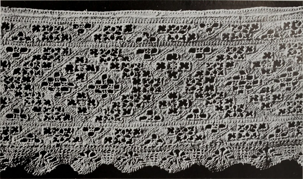 An illustration from Antiche trine italiane : trine ad ago, 1908, leaf 176