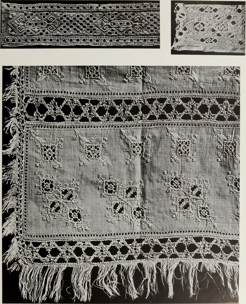 An illustration from Antiche trine italiane : trine ad ago, 1908, leaf 178