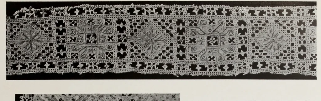 An illustration from Antiche trine italiane : trine ad ago, 1908, leaf 180