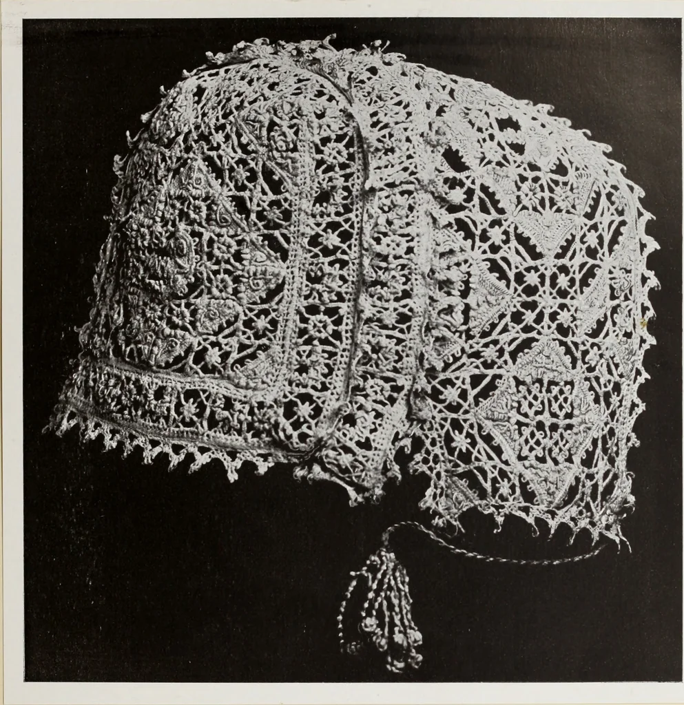 An illustration from Antiche trine italiane : trine ad ago, 1908, leaf 186
