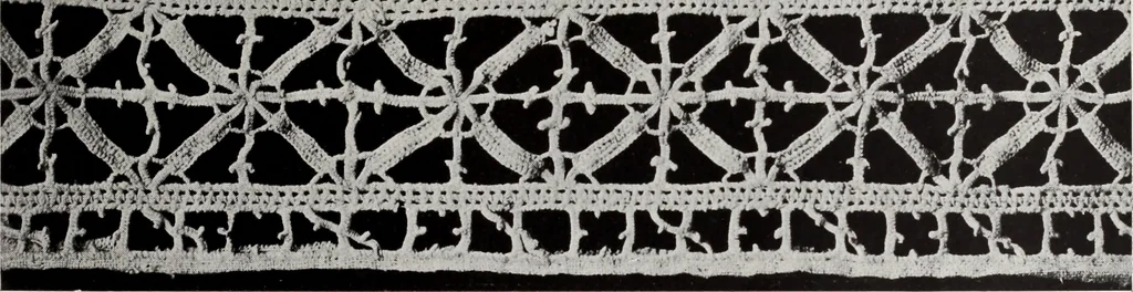 An illustration from Antiche trine italiane : trine ad ago, 1908, leaf 196