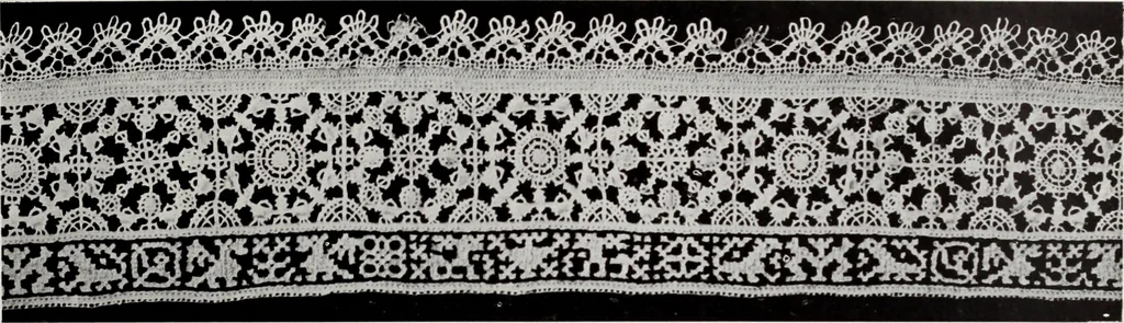 An illustration from Antiche trine italiane : trine ad ago, 1908, leaf 250