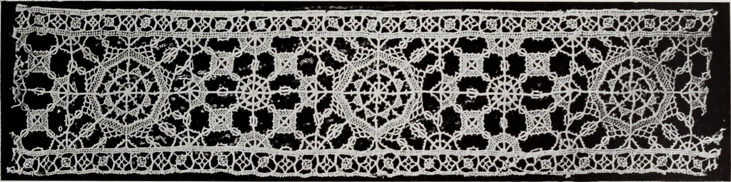An illustration from Antiche trine italiane : trine ad ago, 1908, leaf 250