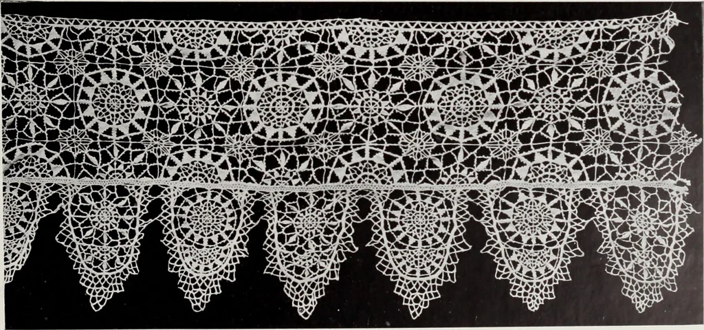An illustration from Antiche trine italiane : trine ad ago, 1908, leaf 250