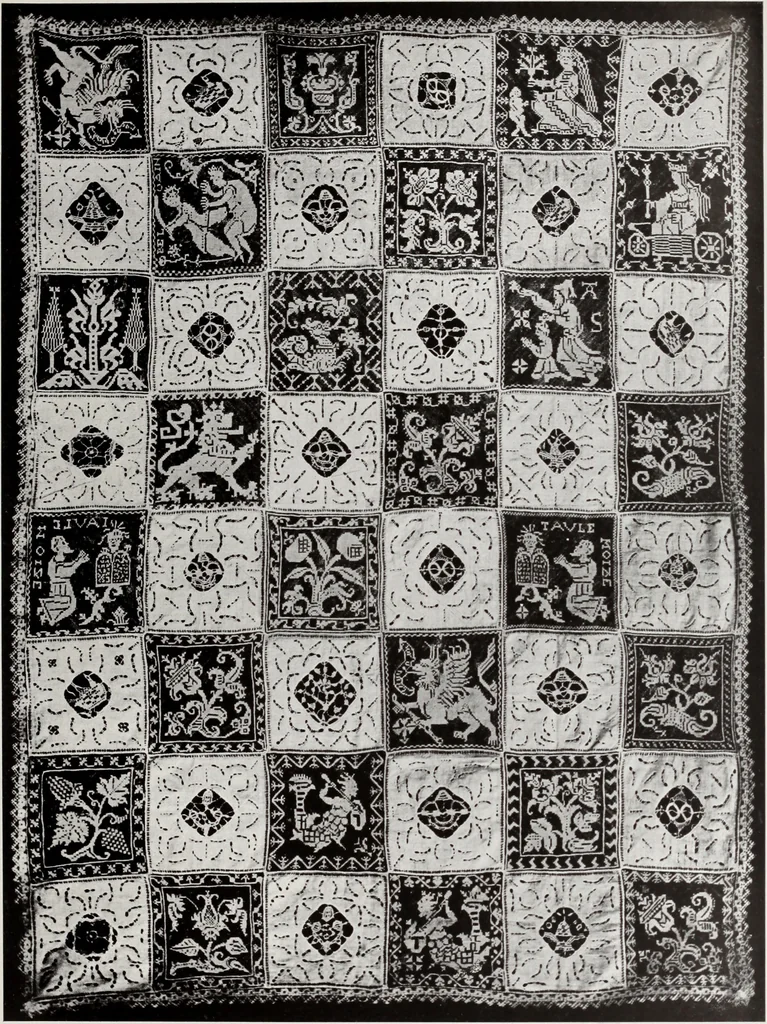 An illustration from Antiche trine italiane : trine ad ago, 1908, leaf 266