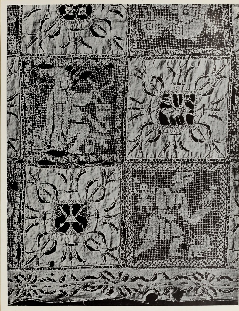 An illustration from Antiche trine italiane : trine ad ago, 1908, leaf 268