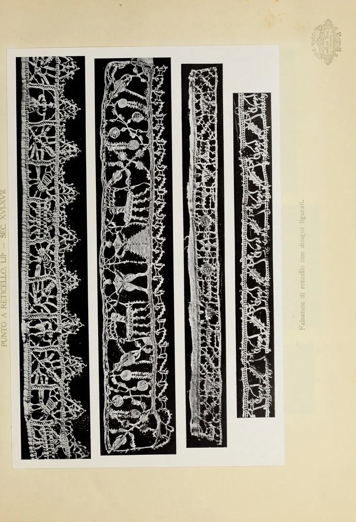 An illustration from Antiche trine italiane : trine ad ago, 1908, leaf 270