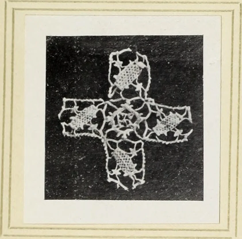 An illustration from Antiche trine italiane : trine ad ago, 1908, leaf 29