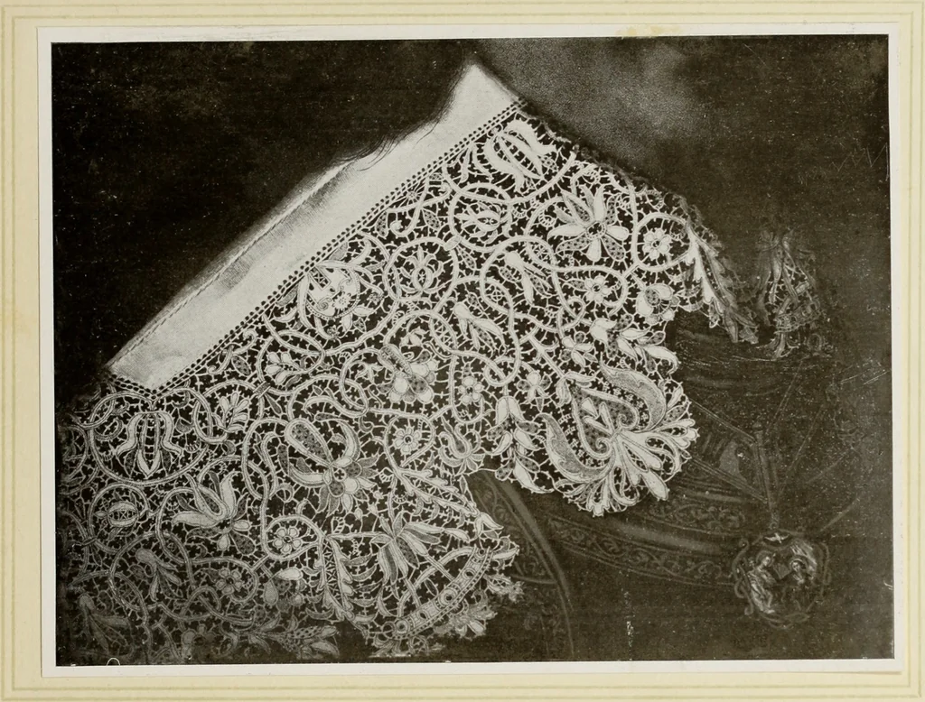 An illustration from Antiche trine italiane : trine ad ago, 1908, leaf 296