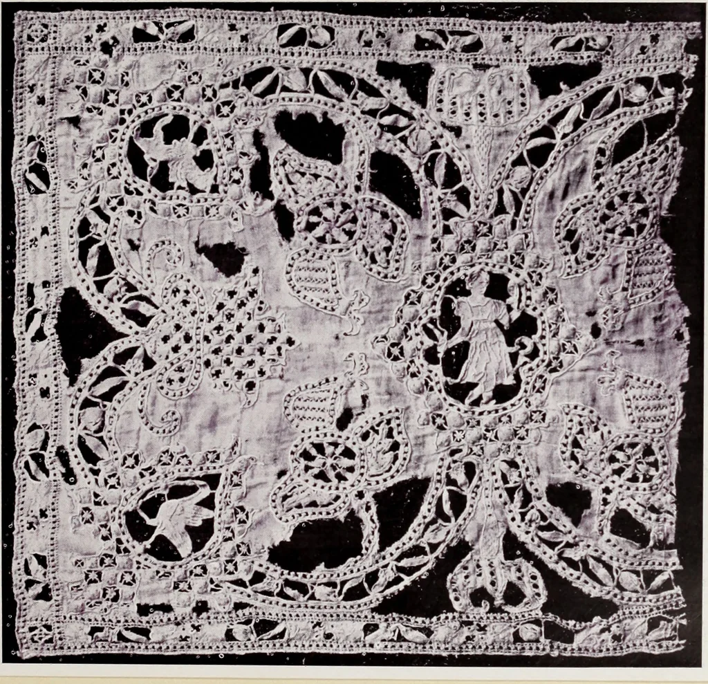 An illustration from Antiche trine italiane : trine ad ago, 1908, leaf 298
