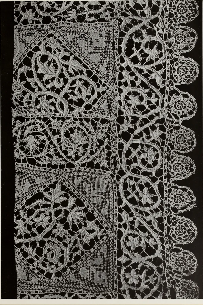 An illustration from Antiche trine italiane : trine ad ago, 1908, leaf 344