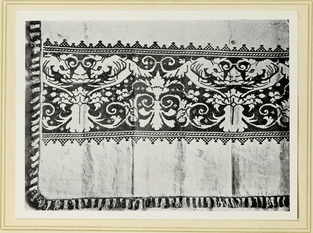 An illustration from Antiche trine italiane : trine ad ago, 1908, leaf 35