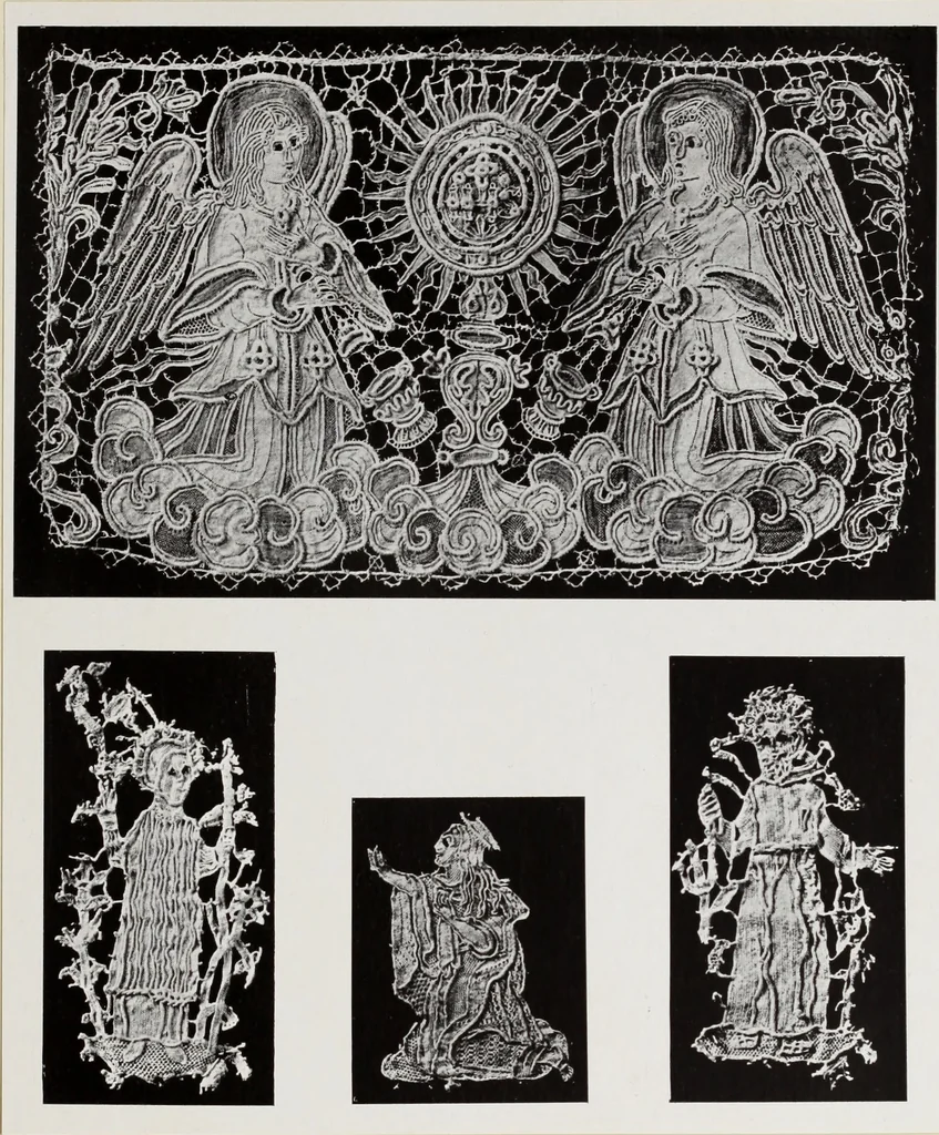 An illustration from Antiche trine italiane : trine ad ago, 1908, leaf 354