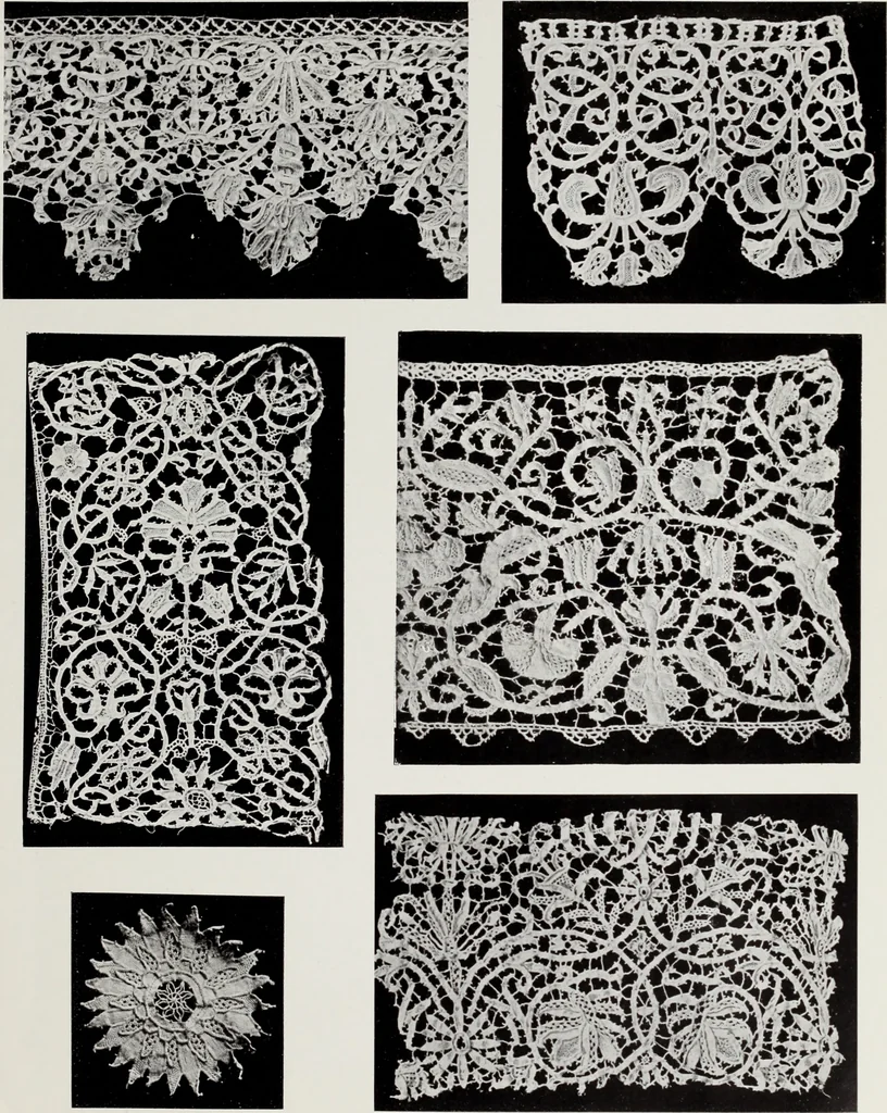 An illustration from Antiche trine italiane : trine ad ago, 1908, leaf 358