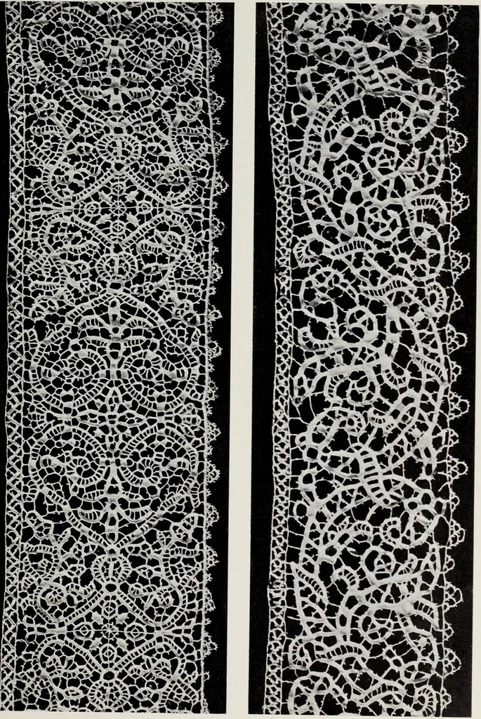 An illustration from Antiche trine italiane : trine ad ago, 1908, leaf 390