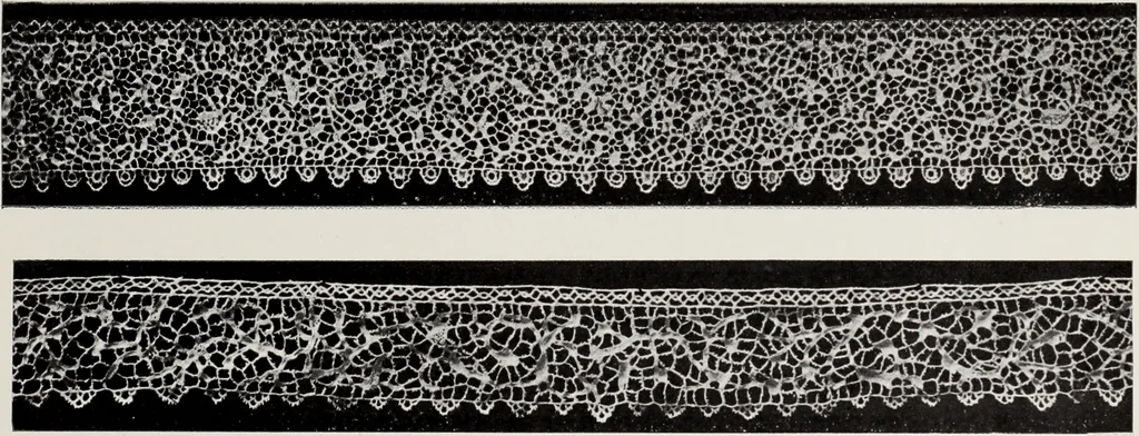 An illustration from Antiche trine italiane : trine ad ago, 1908, leaf 394