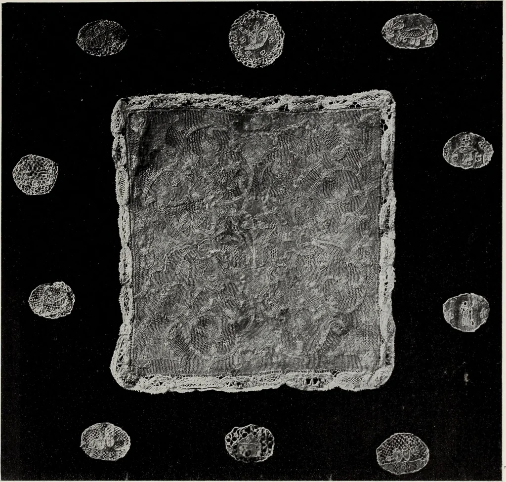 An illustration from Antiche trine italiane : trine ad ago, 1908, leaf 400