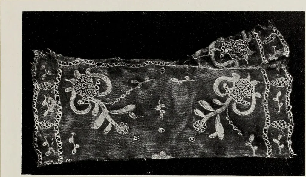 An illustration from Antiche trine italiane : trine ad ago, 1908, leaf 406