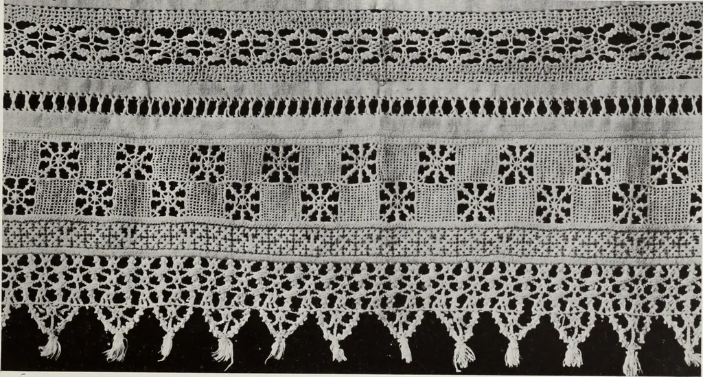 An illustration from Antiche trine italiane : trine ad ago, 1908, leaf 424