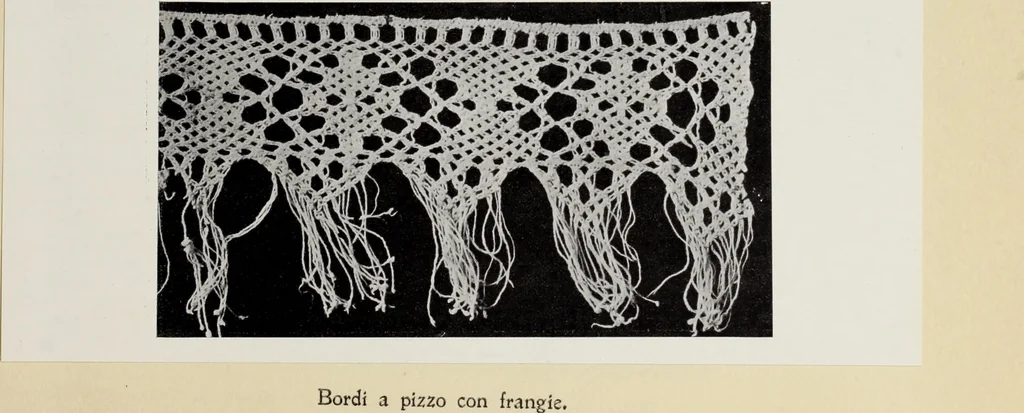 An illustration from Antiche trine italiane : trine ad ago, 1908, leaf 428