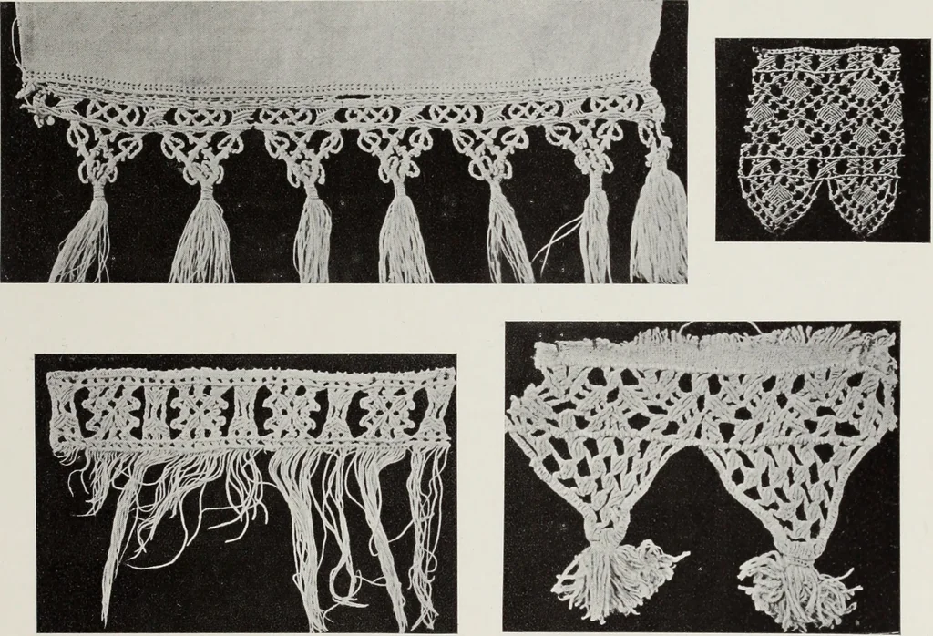 An illustration from Antiche trine italiane : trine ad ago, 1908, leaf 430