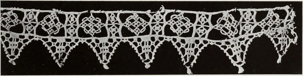 An illustration from Antiche trine italiane : trine ad ago, 1908, leaf 434