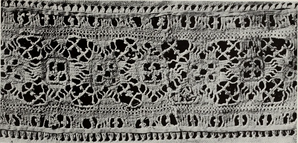 An illustration from Antiche trine italiane : trine ad ago, 1908, leaf 444
