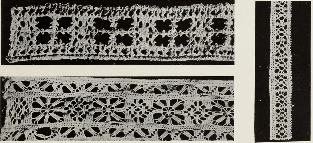 An illustration from Antiche trine italiane : trine ad ago, 1908, leaf 444