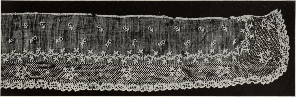 An illustration from Antiche trine italiane : trine ad ago, 1908, leaf 448