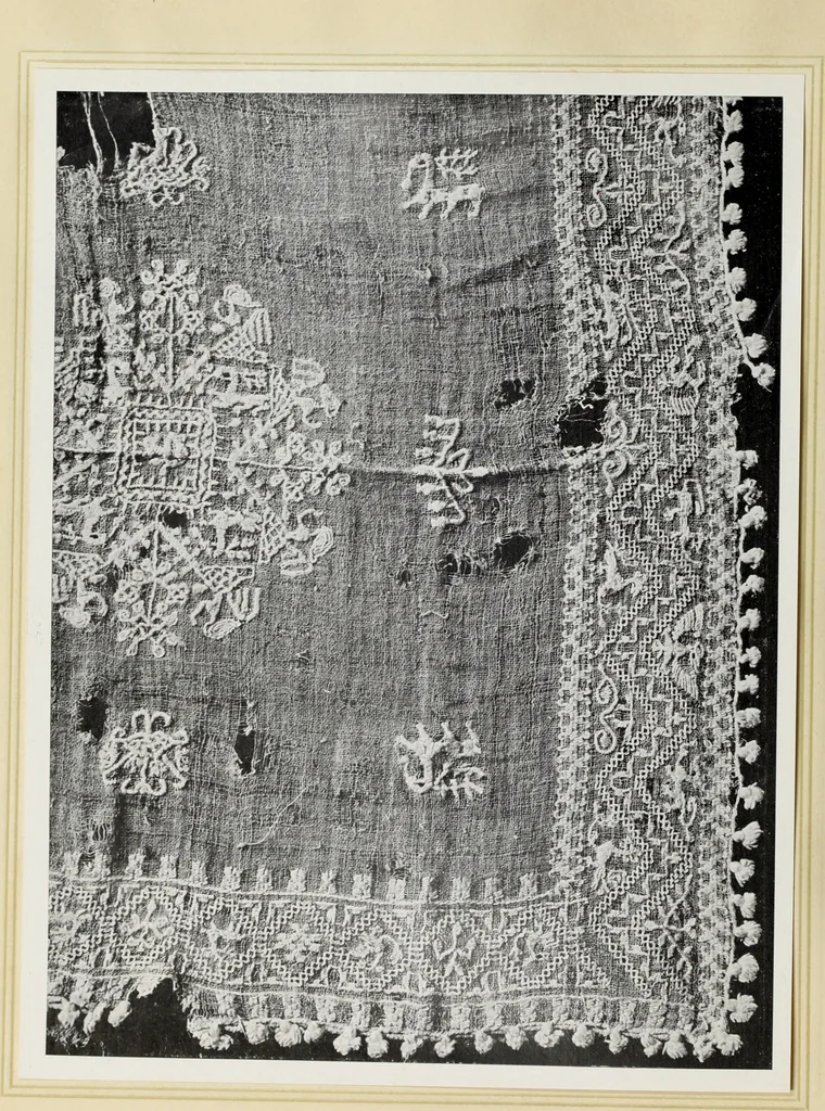 An illustration from Antiche trine italiane : trine ad ago, 1908, leaf 49