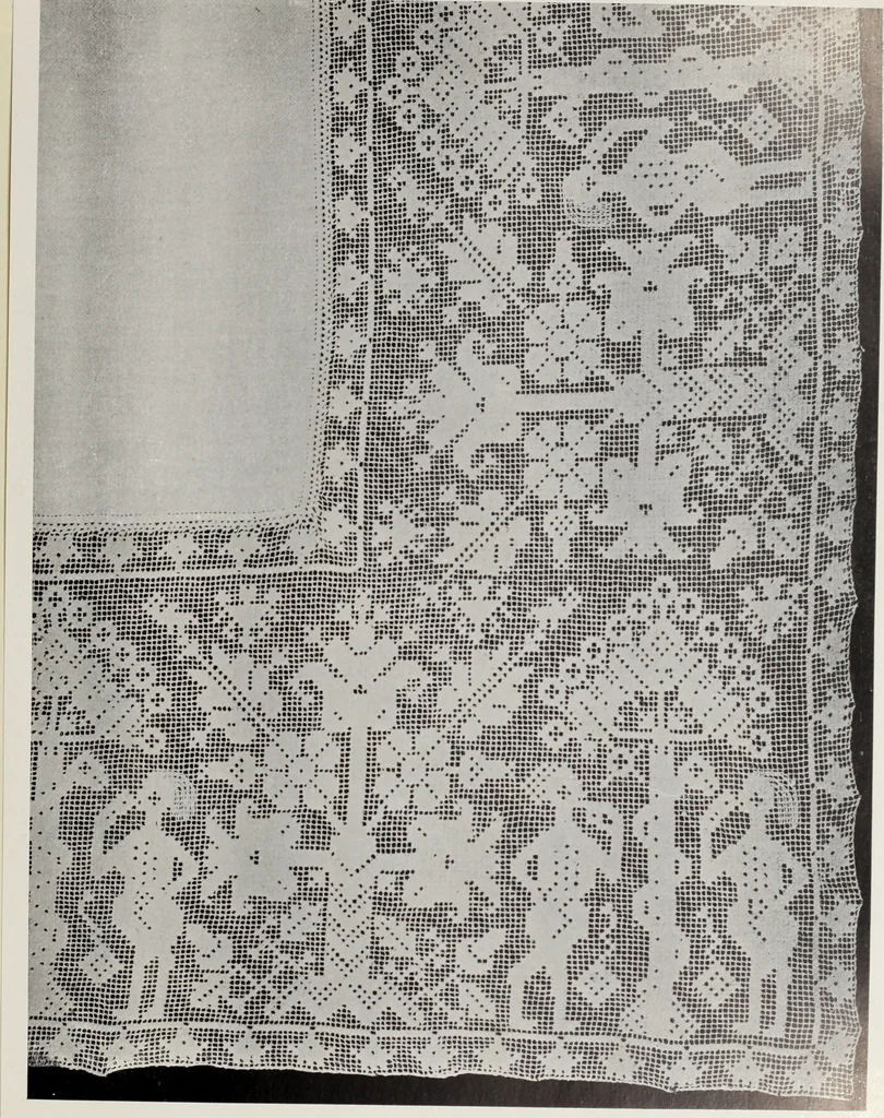 An illustration from Antiche trine italiane : trine ad ago, 1908, leaf 88