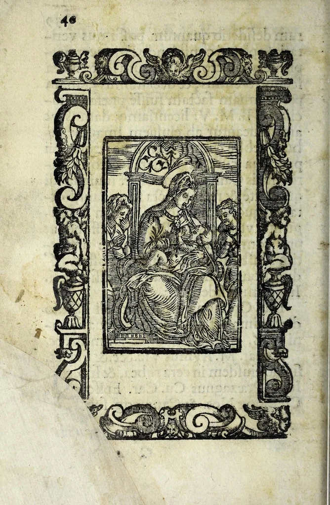 An illustration from Antichità della chiesa di S. Dionigi, et origine del nome di Cassano Geradadda, 1617, leaf 46