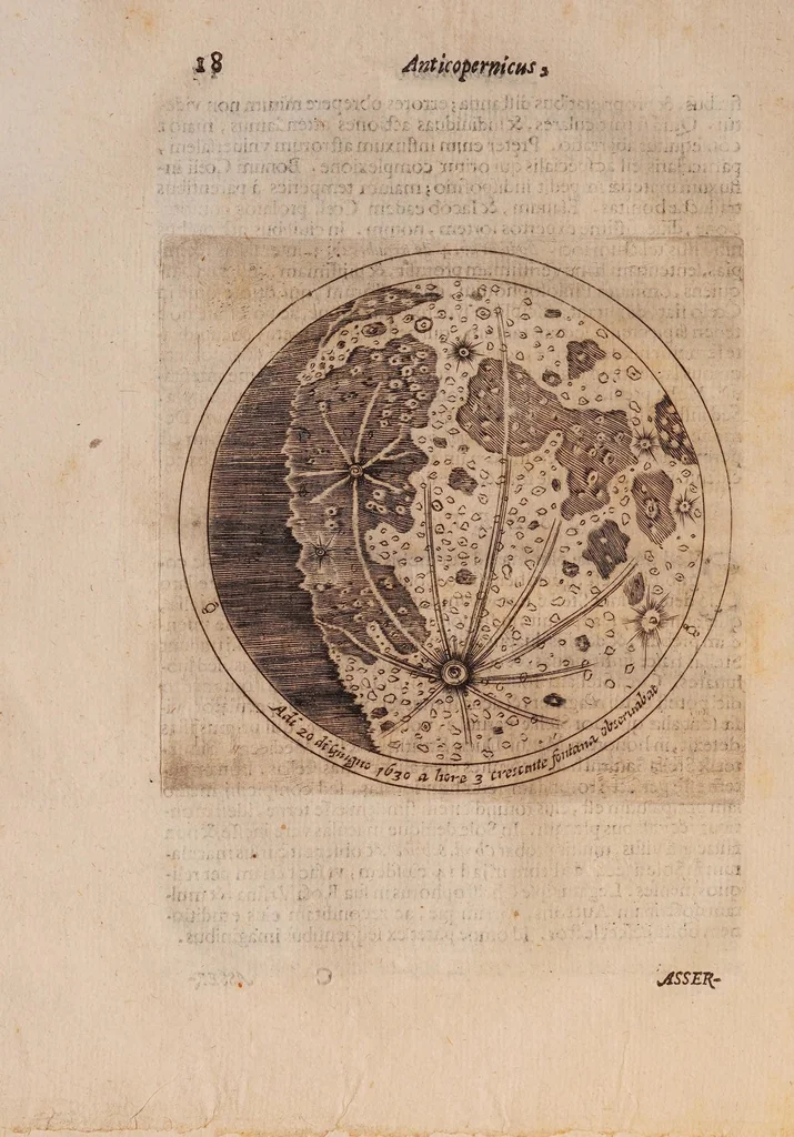 An illustration from Anticopernicvs catholicvs, sev, De terrae statione, et de solis motv, contra systema copernicanum, catholicae assertiones, 1644, leaf 30
