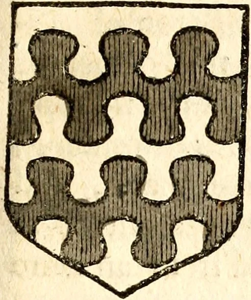 An illustration from The antient usage in bearing of such ensigns of honour as are commonly call'd arms. With a catalogue of the present nobility and baronets of England, 1682, leaf 32