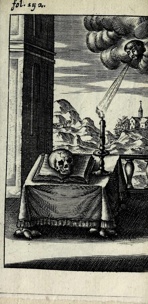 An illustration from Antigrapheus, sive, Conscientia hominis : coram Serenissimo Maximiliano Electore Bavaro, 1655, leaf 333
