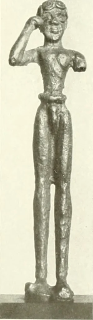 An illustration from Antike Bronzestatuetten, 1921, leaf 142