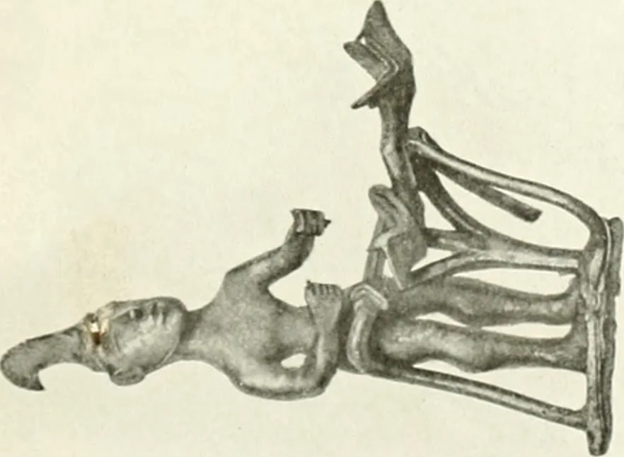 An illustration from Antike Bronzestatuetten, 1921, leaf 144