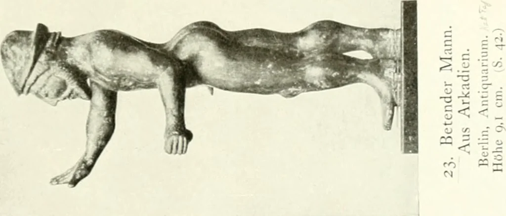 An illustration from Antike Bronzestatuetten, 1921, leaf 148