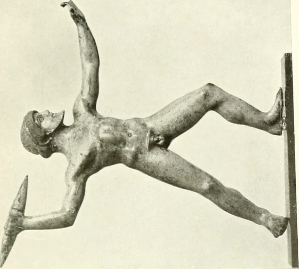An illustration from Antike Bronzestatuetten, 1921, leaf 150